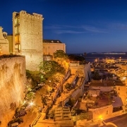 Old Town of Cagliari (Capital of Sardinia, Italy) in the sunset